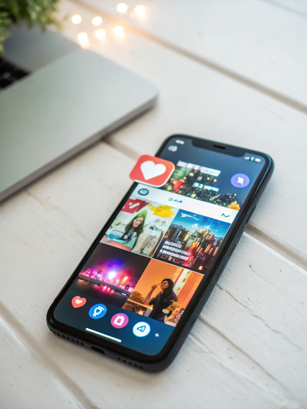 A vibrant social media feed showcasing engaging content and high levels of interaction, representing Online Hash's proficiency in social media marketing.