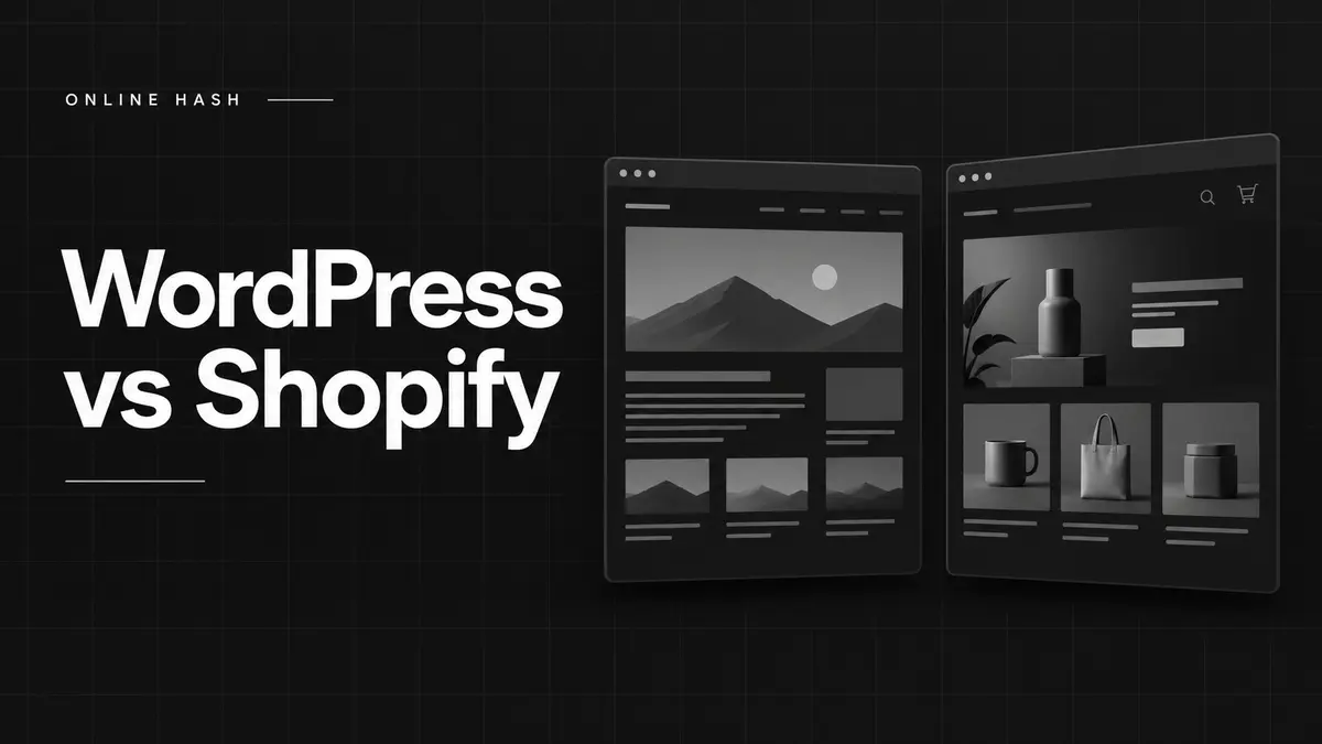 WordPress versus Shopify comparison for a small business website
