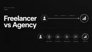 Freelance digital marketer versus agency for small business
